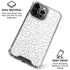 Elephant Print White iPhone 16 Pro Clear Case